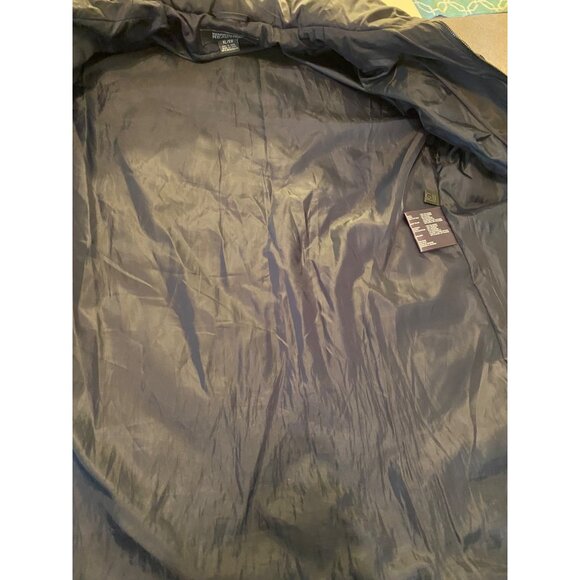 Kenneth Cole Reaction Winter Black Quilted Puffer Coat Zip Front High Collar XL - Picture 11 of 14